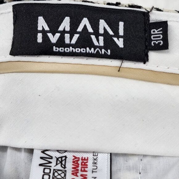 Boohoo Men's Skinny Dogtooth Suit Trousers -30R - Picture 4 of 8